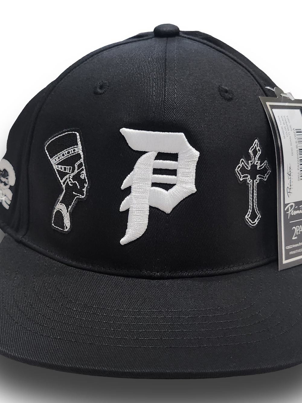 Primitive x 2Pac Shakur Royalty Snapback Hat Black NWT